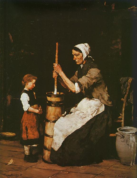 Mihaly Munkacsy Woman Churning